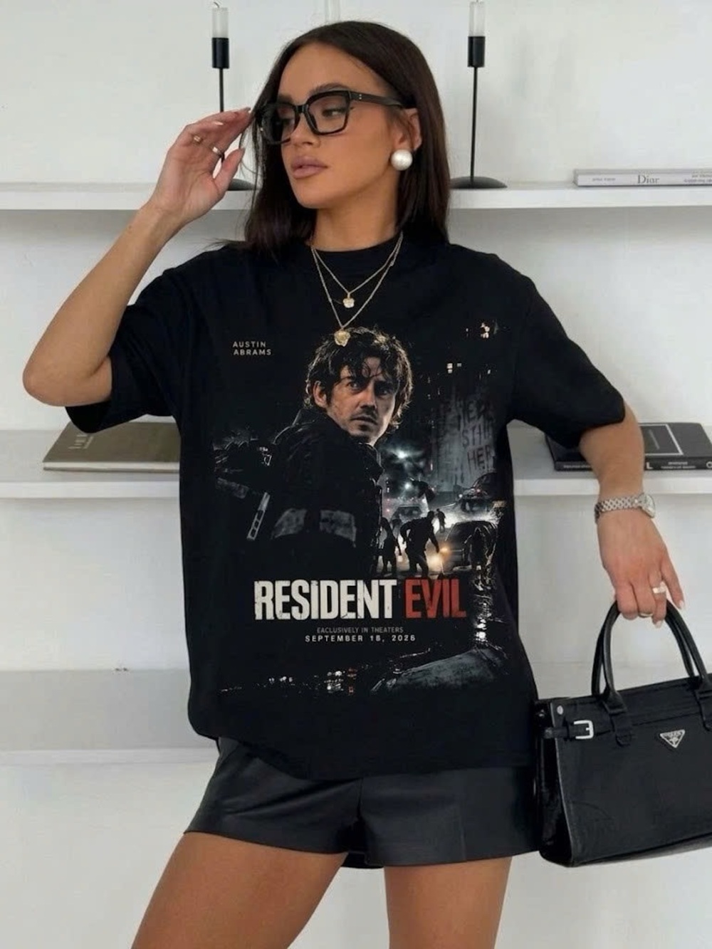 Resident Evil Horror-Themed Black T-Shirt